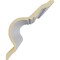 Ekena Millwork 13"H x 10 1/2"P x 16 5/8"F x 94 1/2"L Egg & Dart Acanthus Crown Moulding MLD13X10X16EG - alternate 2